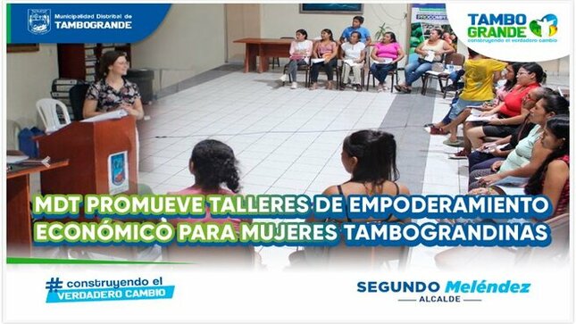 La Municipalidad Distrital de Tambogrande, a través de la Gerencia de Desarrollo Social y en coordinación con radio Cutivalú realizaron el taller de capacitación en planes de negocio, dirigido a mujeres Tambograndinas que han sido víctimas de violencia, esto en el marco del proyecto “Mujeres trabajando por la Igualdad”.

La Lic. Nidia Coronado- especialista en empoderamiento de radio Cutivalú, manifestó que la finalidad de este proyecto es promover el ejercicio de una vida libre de violencia, a través del empoderamiento económico, para lo cual se les está capacitando y así ellas puedan elaborar un plan de negocio que les permita más adelante iniciar su emprendimiento.

Así mismo, manifestó que radio Cutivalú continuará brindándoles la asistencia Técnica para que elaboren su plan de negocio, y así puedan participar del concurso denominado “Capital Semilla”, en el que se elegirá a 5 ganadoras que serán beneficiadas con un monto de 1500 soles, como incentivo para impulsar y fortalecer su negocio y de esta manera corten esa dependencia económica que es una causa muy fuerte que no les permite salir de la violencia.

Recordarles que en el 2023 la Municipalidad de Tambogrande en alianza con radio Cutivalú premió a 15 mujeres Tambograndinas tanto de la zona urbana como rural, con el incentivo de capital semilla, el mismo que les ha permitido hacer realidad el sueño del negocio propio.

Desde la actual gestión liderada por el alcalde Segundo Meléndez seguiremos articulando con los entes correspondientes para seguir promocionando este tipo de proyectos a favor del empoderamiento económico de la mujer Tambograndina.