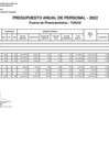 Vista preliminar de documento Presupuesto anual de personal año 2022