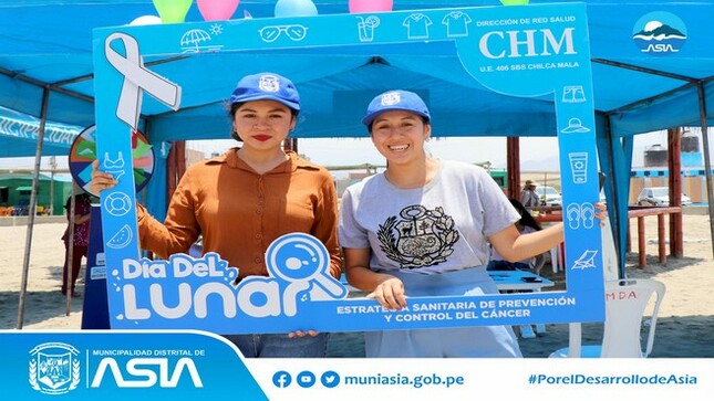 En el marco del Día del Lunar, que se conmemora cada primer domingo de febrero, la Municipalidad Distrital de Asia en coordinación con la Red Integral de Salud Chilca Mala, Hospital Rezola de Cañete y el Puesto de Salud de Rosario de Asia, llevaron a cabo con gran éxito la campaña de salud gratuita, en la playa Pasamayito, en el anexo Rosario.
Esta campaña se realizó con el fin de detectar lesiones cutáneas (lunares), así como manchas y otras lesiones en la piel que  puedan presentar indicios de cáncer. Además, se ofrecieron atenciones de obstetricia y triaje.
Asimismo, el alcalde Isaias Alcántara Malásquez supervisó la campaña y saludo a todos los enfermeros y médicos por brindar  un servicio de cuidado integral a la población.
#MunicipalidadDistritalDeAsia 
#PorelDesarrollodeAsia
#IsaiasAlcantaraAlcaldedeAsia