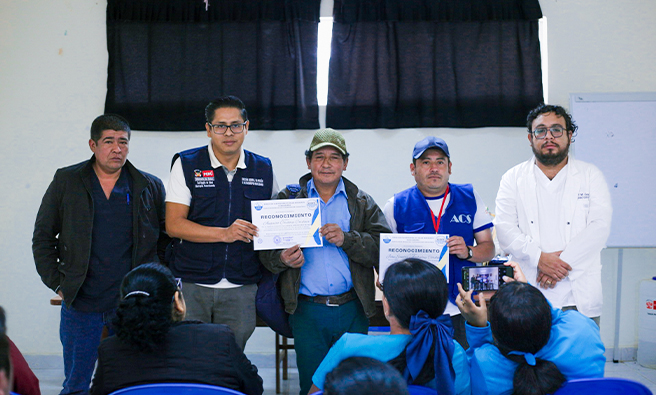 Reconocimiento a los agentes comunitarios
