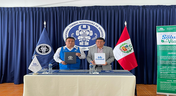 EsSalud Amazonas firmó alianza para brindar atención en salud a trabajadores de Universidad Toribio Rodriguez de Mendoza