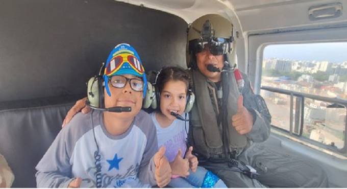 EsSalud: menor vence el cáncer y cumple su sueño de volar en helicóptero