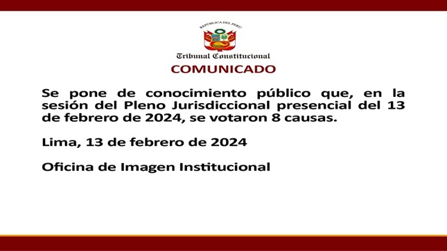 Comunicados 13-02-2023 