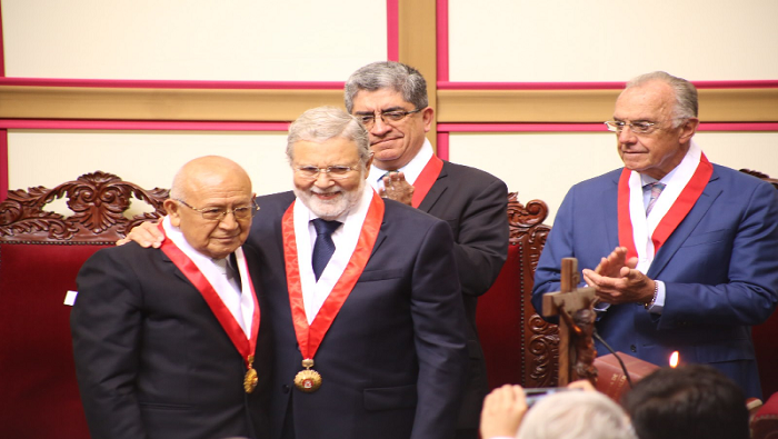 Juramentación del magistrado Ernesto Blume