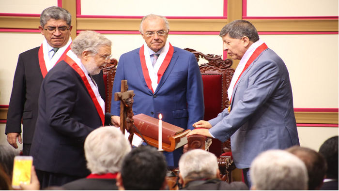 Juramentación del magistrado Ernesto Blume