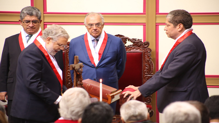 Juramentación del magistrado Ernesto Blume