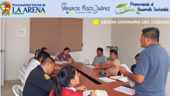 Reunión del Comité Distrital de Seguridad Ciudadana La Arena