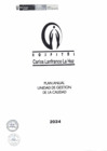 Vista preliminar de documento PLAN ANUAL DE GESTION DE LA CALIDAD
