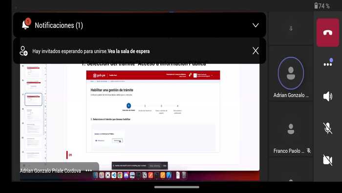 Capacitación Virtual de Gestión de Trámites con Facilita Perú