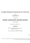 Vista preliminar de documento Credencial Del Regidor Jordan Holmos Ademir Jeanpierre 