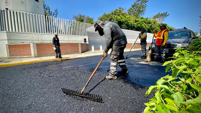 Parchado de pistas en calle Bilbao