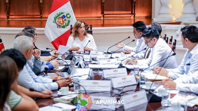 Presidenta y gobernador regional de Apurímac tuvieron la segunda reunión de trabajo 2024 sobre proyectos de inversión