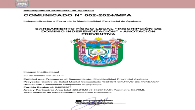 COMUNICADO 02
