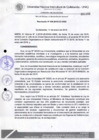 Vista preliminar de documento Resolución de Consejo de Comisión Organizadora