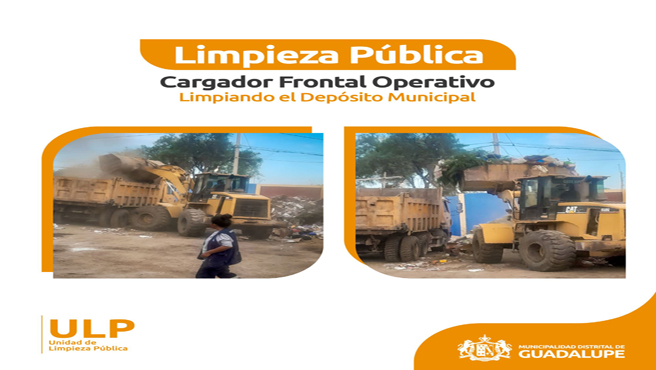 Limpiando el Depósito Municipal