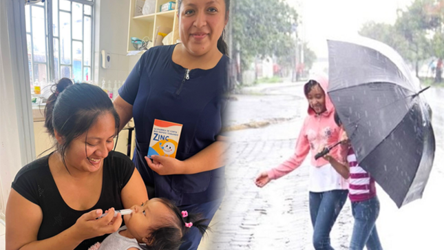 Diresa exhorta a padres a prevenir enfermedades durante estas lluvias