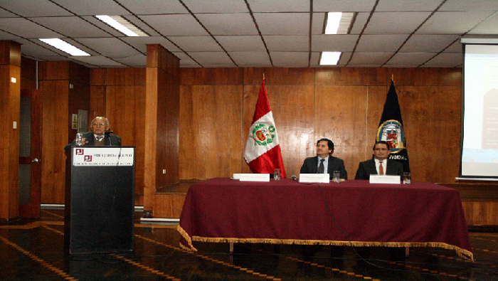 Presidente del TC Manuel Miranda expuso en Corte Superior de Justicia de Lima