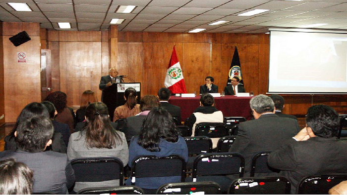 Presidente del TC Manuel Miranda expuso en Corte Superior de Justicia de Lima