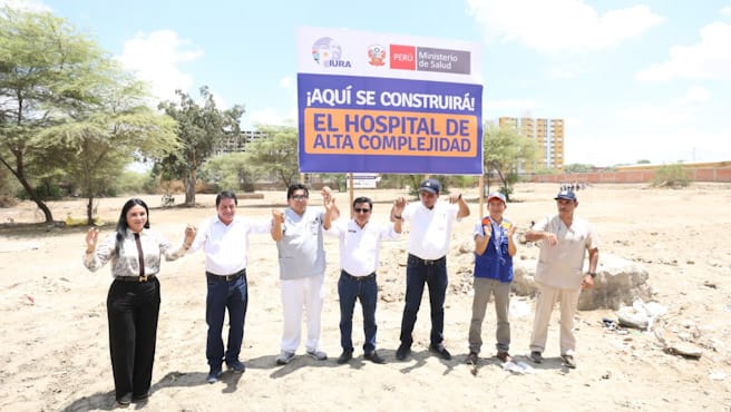 Piura: Minsa y representantes de gobiernos interesados en Hospital de Alta Complejidad visitaron terreno donde se construirá la obra