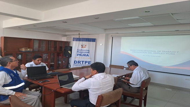 DRTPE Piura se reunió con representantes del Ministerio de Trabajo y Promoción del Empleo del Perú, para ver temas de Presupuesto, como: El uso correcto del mismo, como acceder a ellos.