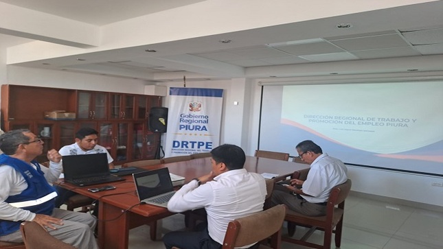 DRTPE Piura se reunió con representantes del Ministerio de Trabajo y Promoción del Empleo del Perú, para ver temas de Presupuesto, como: El uso correcto del mismo, como acceder a ellos.