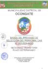 Vista preliminar de documento BASES DEL CONCURSO CAS Nº 002-2024-MDO