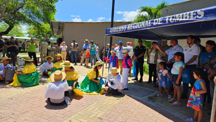 Cancillería Tumbes participa en “Acción Cívica Multisectorial” en el sitio arqueológico Cabeza de Vaca