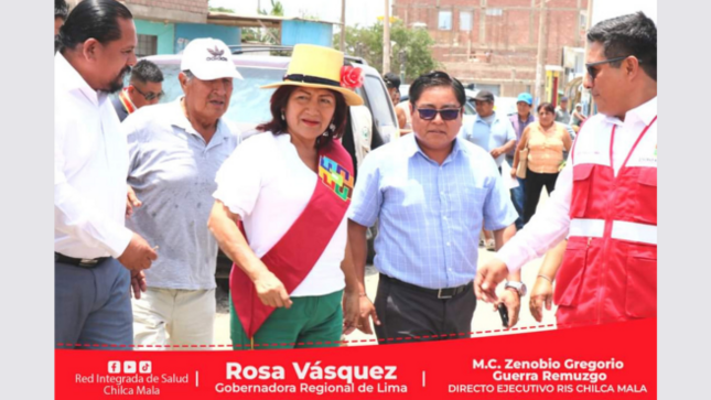 Director Ejecutivo de la RIS Chilca Mala participa en ceremonia de inauguración.