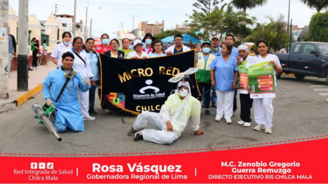 MicroRed de Salud Chilca participa, de corso promovido por la municipalidad distrital de Chilca Cañete.