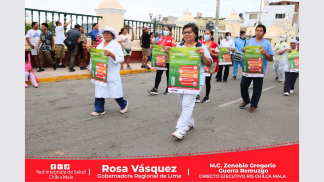 MicroRed de Salud Chilca participa, de corso promovido por la municipalidad distrital de Chilca Cañete.