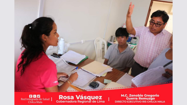 Titular de la RIS Chilca Mala supervisa triaje diferenciado implementado en el Centro de Salud de Chilca.