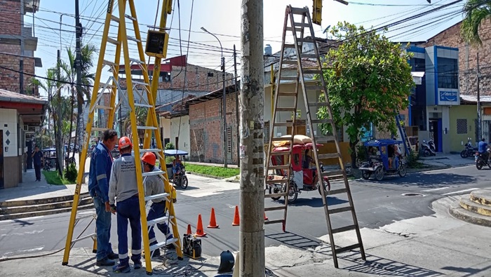 Cruce céntrico de la ciudad 