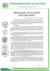 Vista preliminar de documento Resolución de Alcaldía 091-2024