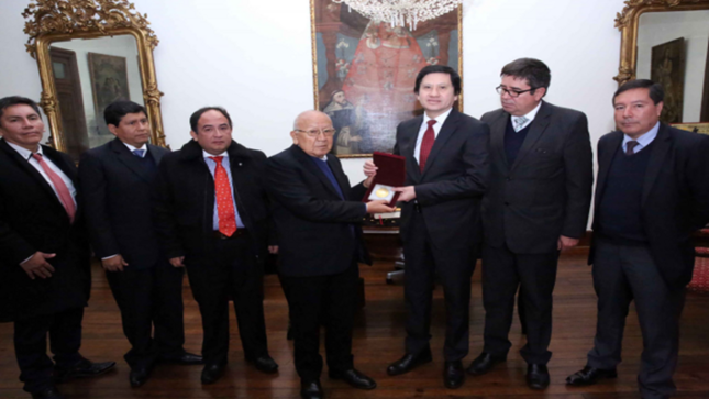 Presidente del TC recibió visita protocolar del presidente de la Corte Superior de Justicia de Lima