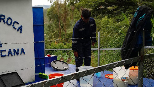 MPC Realiza limpieza y desinfección de los sistemas de agua en seis caseríos de la comuna