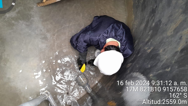 MPC Realiza limpieza y desinfección de los sistemas de agua en seis caseríos de la comuna