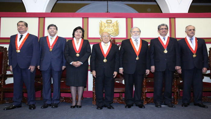 Juramentación del magistrado Augusto Ferrero