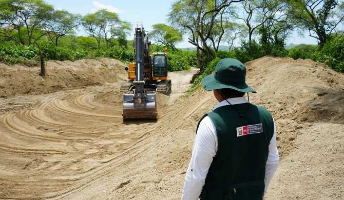 Trabajos de descolmatación.