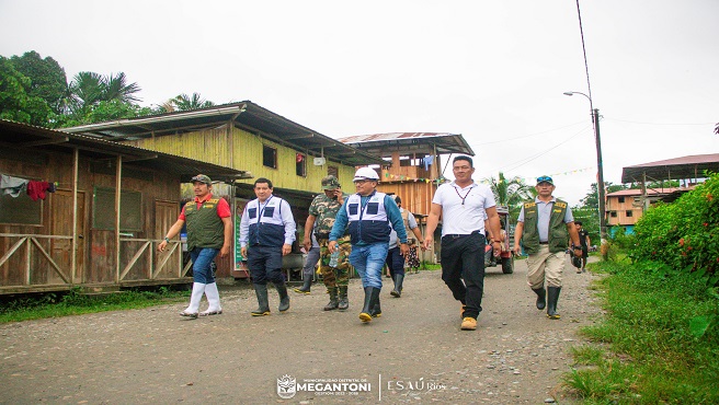 Alcalde de Megantoni lidera Plan de Contingencia ante aumento de caudal en el rรญo Urubamba