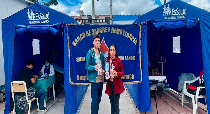 EsSalud Cajamarca promueve la donación voluntaria de sangre