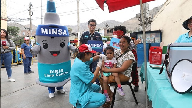 Minsa y Municipio de San Juan de Lurigancho suman esfuerzos para jornada de vacunación contra el sarampión 