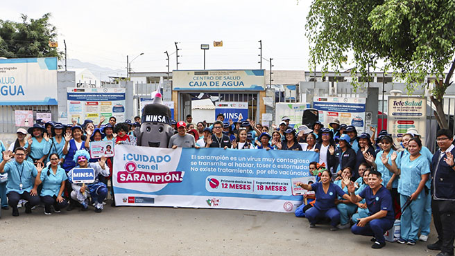 Foto 2 de Minsa y Municipio de San Juan de Lurigancho suman esfuerzos para jornada de vacunación contra el sarampión 