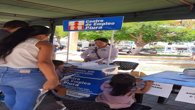 DRTPE Piura participó en la Feria Laboral y de Servicios Bellavista 2024 organizada por la Gerencia Regional de Desarrollo Social del Gobierno Regional Piura.