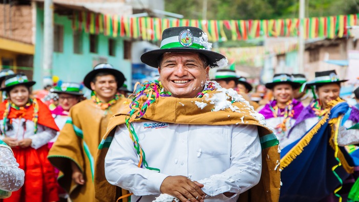 ALCALDE DE SAN JERÓNIMO, SABINO PORTILLO REALIZA LA INVITACIÓN A LAS AUTORIDADES Y POBLACIÓN DE ANDARAPA A PARTICIPAR DEL CARNAVAL DE LOS PUEBLOS ANCESTRALES TUPAY 2024.
