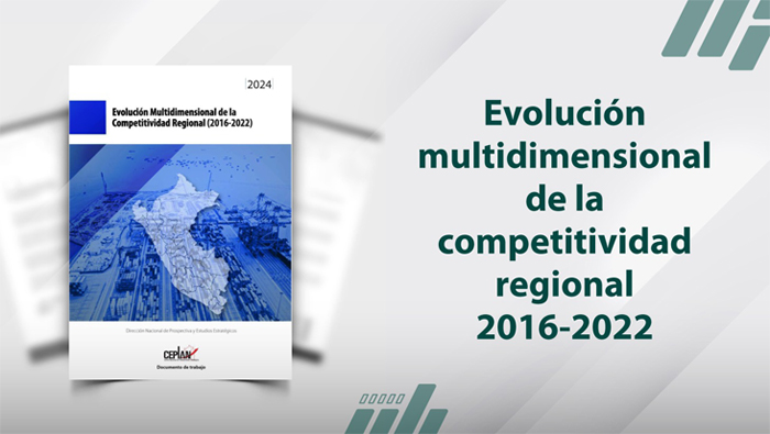 Portada de Evolucion Multidimensional Competitividad Regional 2016-2022