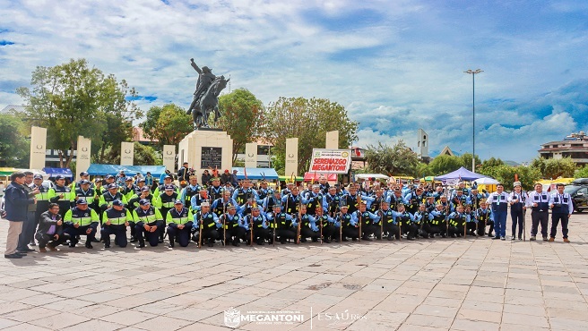 Con gran 茅xito de realiz贸 capacitaci贸n de serenos de Megantoni en al ciudad del Cusco
