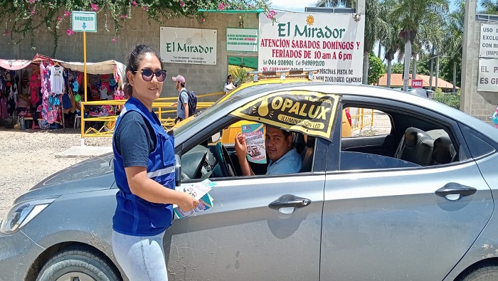 Sector Transportes y Diresa promueven mensajes claves de prevención contra siniestros viales y el dengue