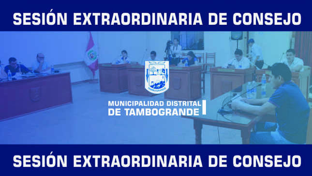 En estos momentos de viene desarrollando la Sesión Extraordinaria de Concejo en la que se tratarán dos puntos de agenda:
1.-Aprobar Modificación Presupuestal Por Resolución del Marco Presupuestal por Reducción del Marco Presupuestal. Resolución Directorial N°0031-2023-2023-EF/50.01.
2.-Aprobar modificación del Presupuesto Institucional de la Municipalidad Distrital de Tambogrande para el Año Fiscal 2024. Resolución Directorial N° 0051-2023-EF/50.01.
#ConstruyendoElVerdaderoCambio 
#GestiónMeléndez