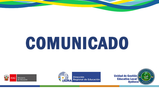 Se comunica a los postulantes de EBR, en la modalidad CRFA que la entrevista se llevará a cabo el día jueves 29 de febrero del 2024, a partir de las 10:00 a.m, en las instalaciones de I.E N°14149 “Nuestra Señora del Pilar” – Ayabaca (al costado de la UGEL).