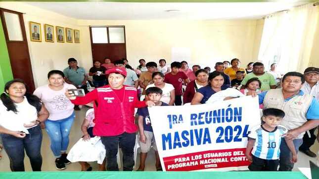 Primera reunión masiva con los beneficiarios del Programa CONTIGO.
